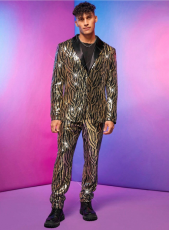 Gold Sequin Suit